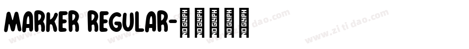 Marker Regular字体转换